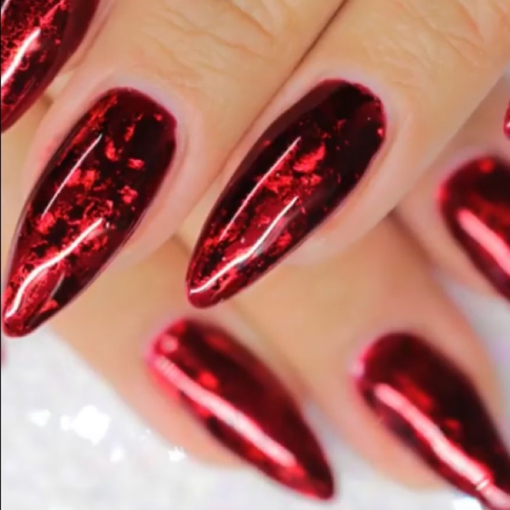 Coffin ruby nails